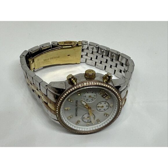Michael Kors Ritz MK5650 Women Tri-Tone Stainless Steel Analog Dial Watch NUL56 main image 7